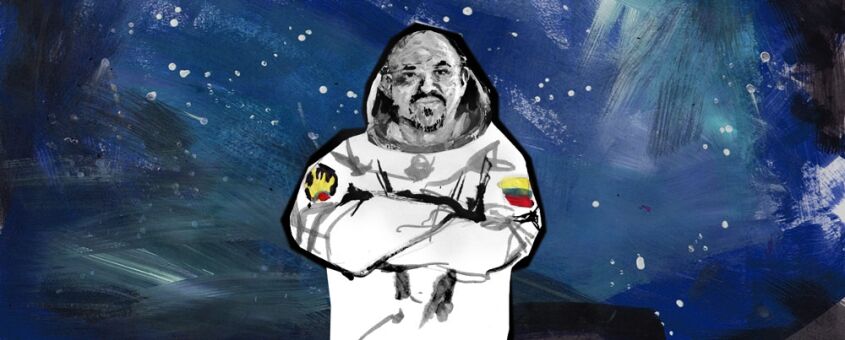 Ronnie Nader. Ilustración de Daniela Mora Hernández.