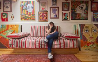 Estudios de artistas ecuatorianos: Begona Sala Urrutia en su estudio