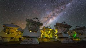 El Atacama Large Millimeter/submillimeter Array (ALMA), en Chile.