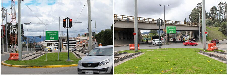 el trayecto del tranvía de Cuenca