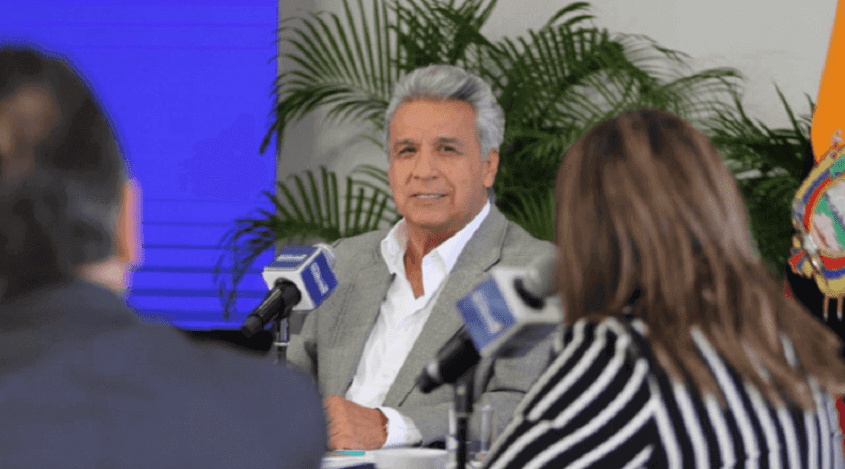 Ronny Aleaga presentó una moción en el pleno para tratar una denuncia contra el presidente Moreno.