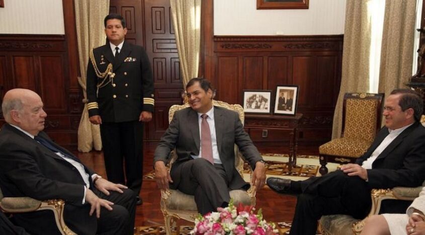 Ricardo Patiño y Rafael Correa