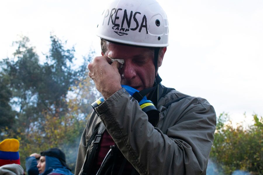 periodista herido en paro nacional