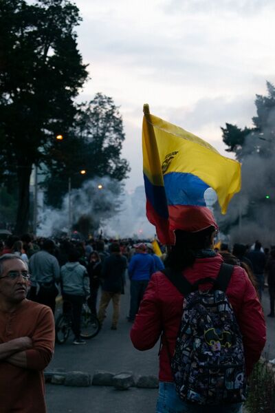 banderas en el paro nacional