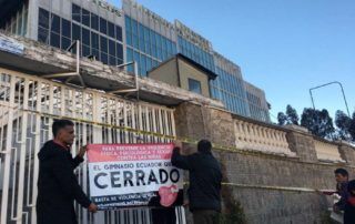 audiencia de contestación del caso gimnasio Ecuador