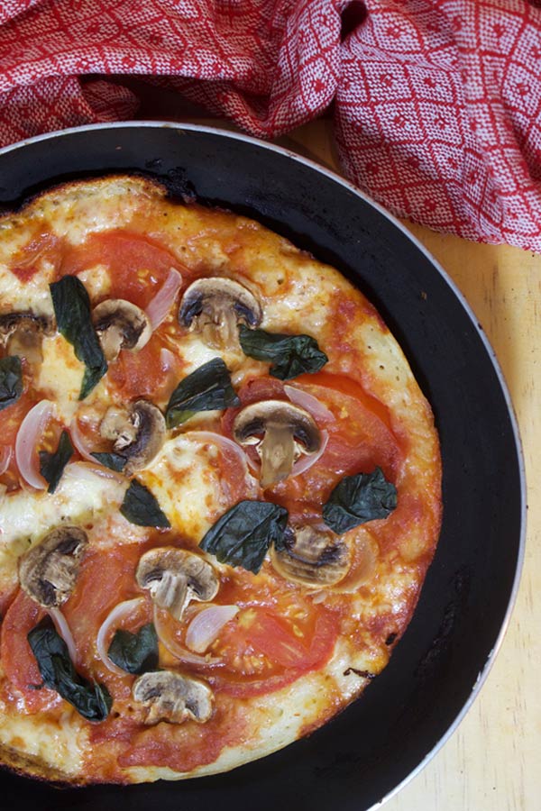 Receta Pizza al Sartén Receta fácil de pizza casera al sartén