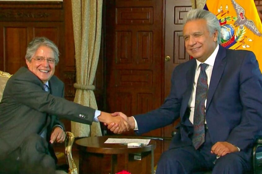 reunión entre Guillermo Lasso y Lenin Moreno