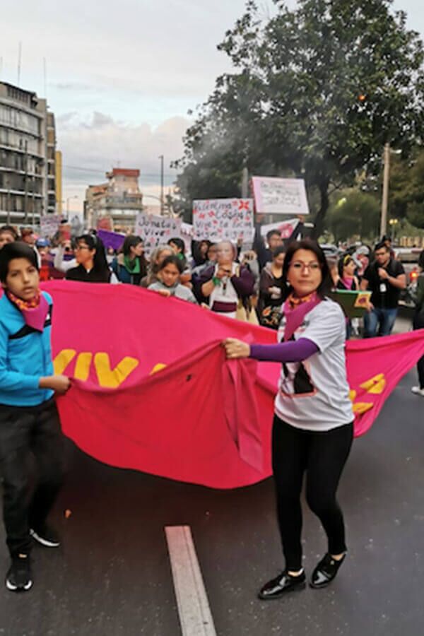 plantón por víctimas de femicidio
