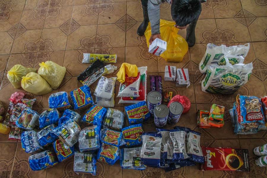 alimento para la guardia cofán
