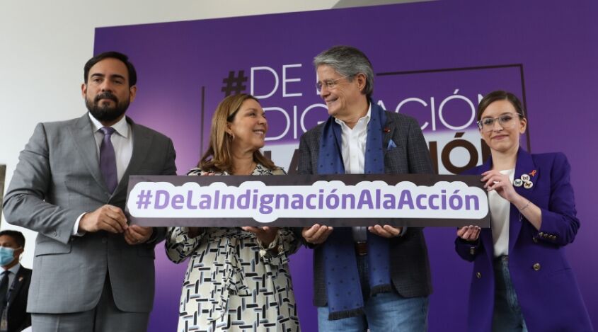 La campaña anunciada por el Gobierno quedó en segundo plano ante la intervención de la esposa del Presidente. Imagen de la Presidencia de la República.