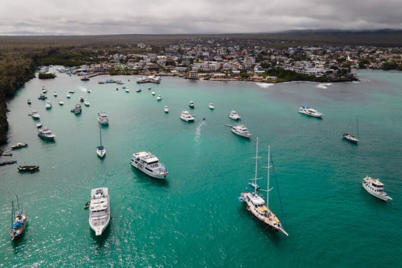 Barcos en Puerto Ayora