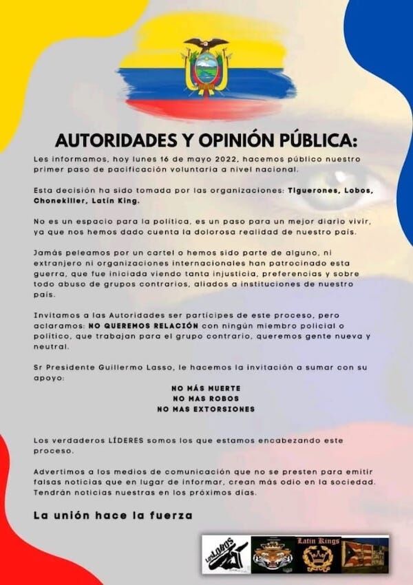 bandas delictivas