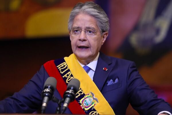 Presidente Guillermo Lasso en su primer informe a la nación