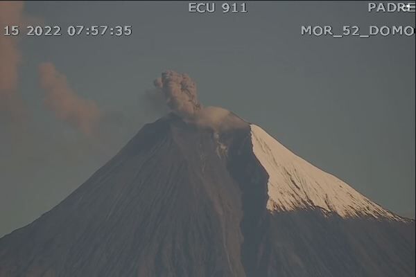 actividad volcánica del Sangay