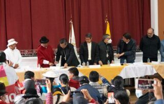 Solo se ha firmado un acuerdo, el primero de las mesas de diálogo. Fotografía de Nicole Moscoso para GK.