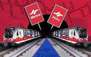 logotipo del metro de Quito