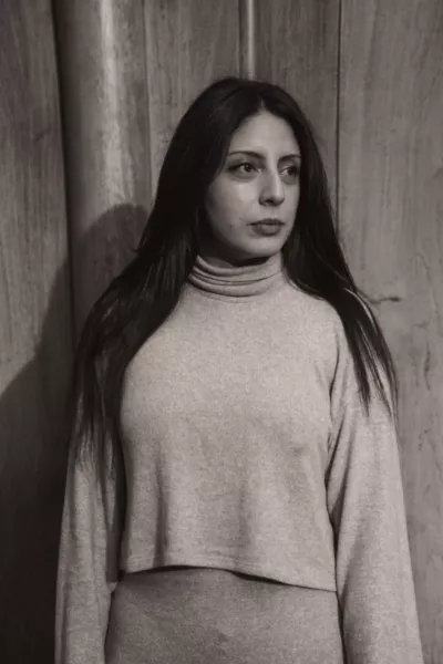Mónica Ojeda fotografiada en Madrid, para GK