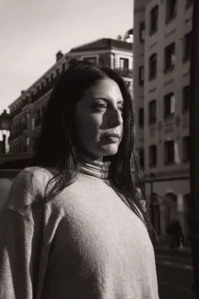 Mónica Ojeda en un punto de Madrid