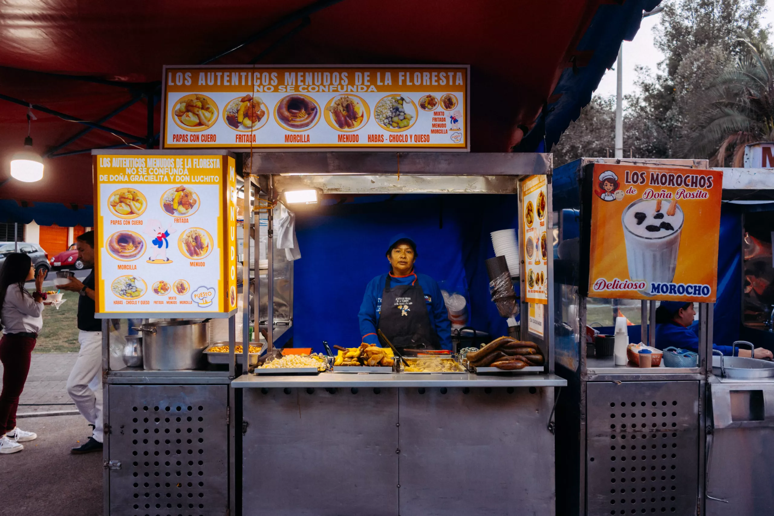 fritada, papas con cuero, menudo fritada, papas con cuero, menudo