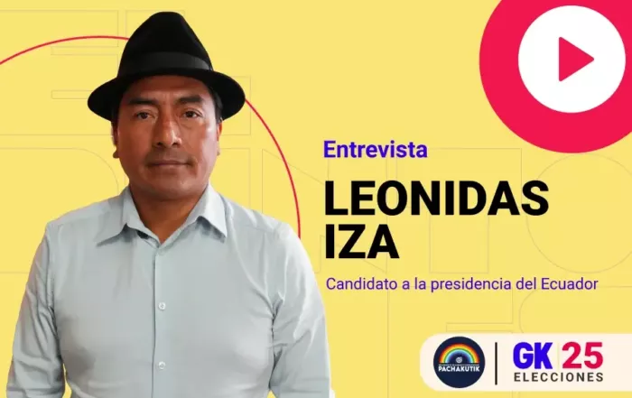 entrevista a leonidas iza