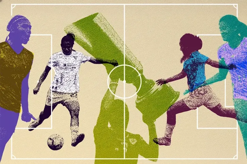 La Superliga femenina la disputan 12 equipos de 4 provincias del país. Ilustración de Diana Salazar para GK.