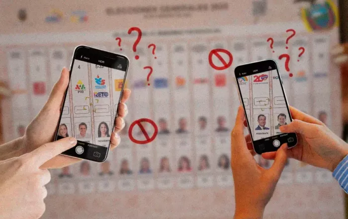 celular en la votación
