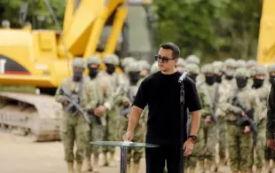Un informe militar alerta posibles atentados contra el presidente Noboa. Fotografía de la Presidencia de la República del Ecuador.